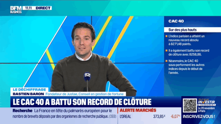 Le CAC 40 a battu son record de clôture